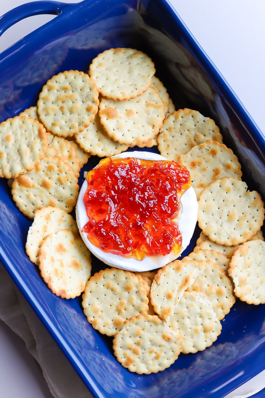 Baked Brie with Red Pepper Jelly - bits and bites