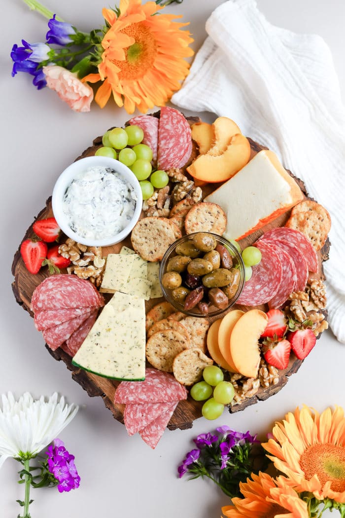 If you know me, you know I love a good charcuterie board. Sometimes it is fun to put together these huge displays, and other times, a small charcuterie board for two is all you need for a girls' night or date night.