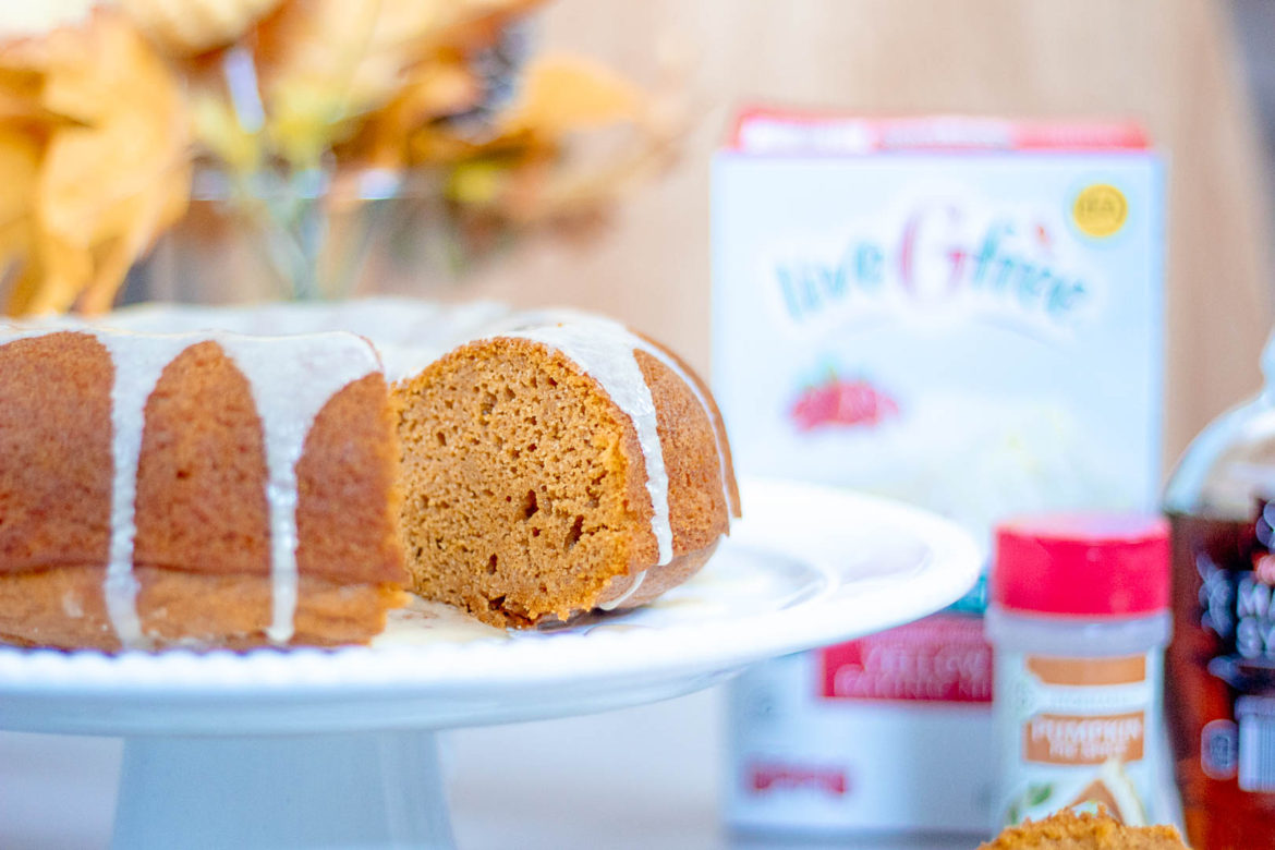 Gluten-Free Pumpkin Spice Bundt Cake ft. ALDI - bits and bites