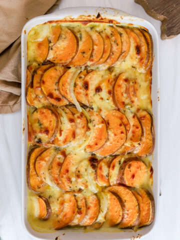 sweet potato au gratin