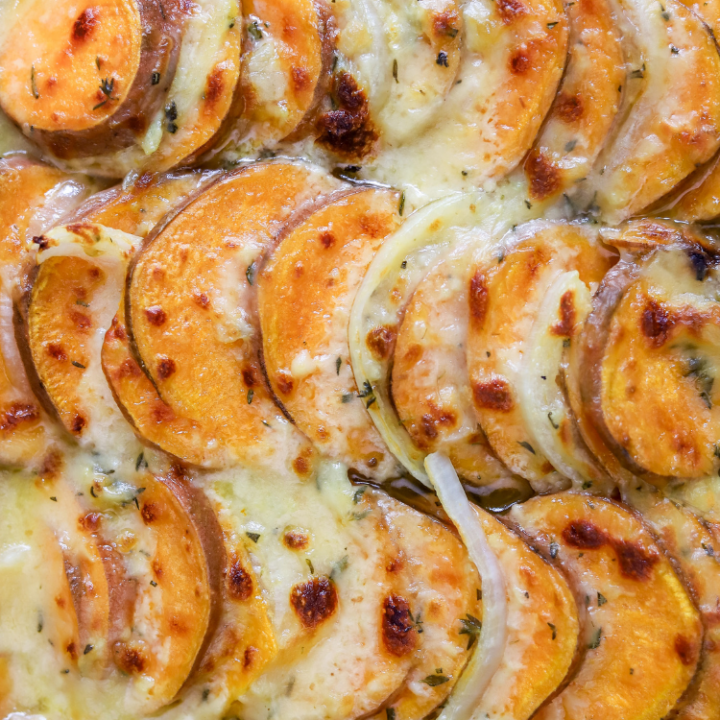 sweet potato au gratin