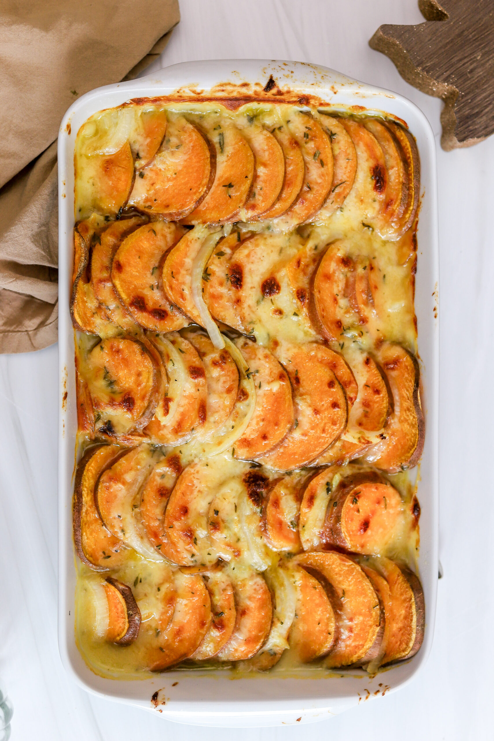 sweet potato au gratin