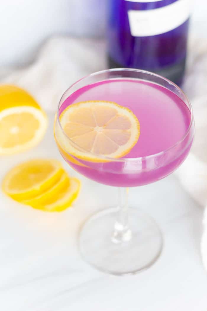 The Bee's Knees cocktail with Empress Gin is one of the prettiest gin cocktail recipes you can make. Not to mention, it's incredibly easy being a three-ingredient cocktail recipe, I guarantee you have everything you'll need to make this!