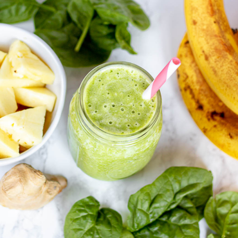 pineapple green smoothie.