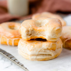 EASY AIR FRYER DONUTS WITH BISCUITS WILL BE ONE OF YOUR FAVORITE AIR FRYER RECIPES. by bits and bites