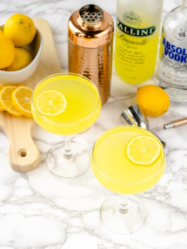 How to Serve Limoncello bits and bites