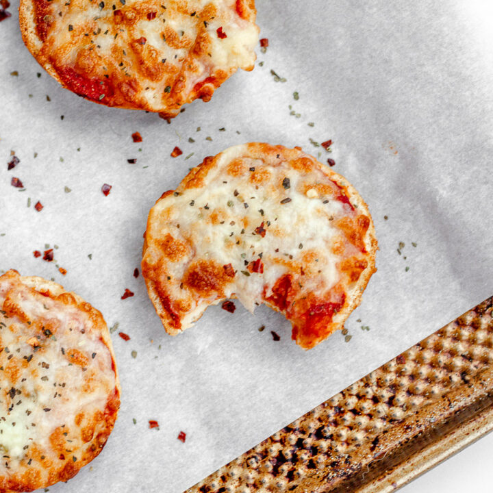 homemade air fryer bagel bites are seriously going to be your next favorite appetizer recipe. These are so simple and such an easy air fryer recipe. If you're looking for beginner air fryer recipes, start here!