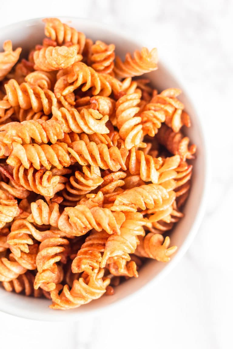If you've been on TikTok and we have similar algorithms, you may have come across an Air Fryer Pasta Chips. They are so easy to make, and I didn't know if they were worth the hype... but they totally are. So, once again, this TikTok recipe is a win.