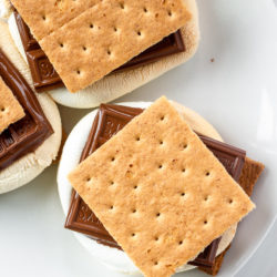 Yes. Air Fryer S'mores. It's a thing and it is incredible. If you're wondering how to make air fryer s'mores, don't worry it is beyond easy and so delicious. No, you don't get the ambiance of the campfire, but you get a s'more in like 5 minutes.