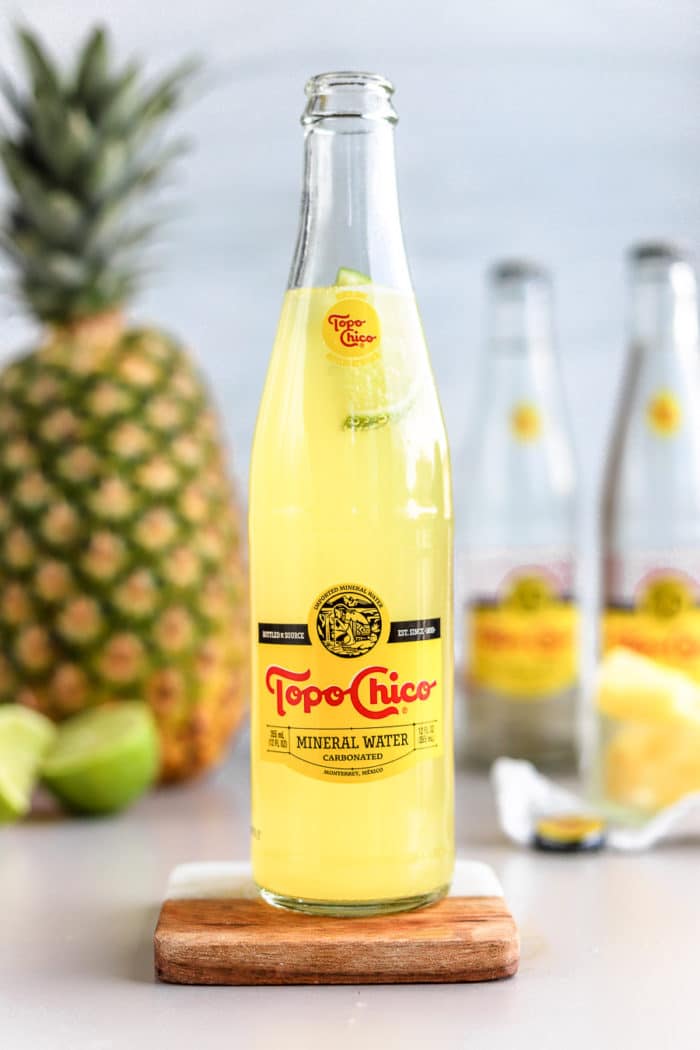 Pineapple ranch water is the easiest yet most delicious twist to the traditional ranch water cocktail recipe. This pineapple tequila cocktail is simple and delicious and the perfect summer drink recipe.