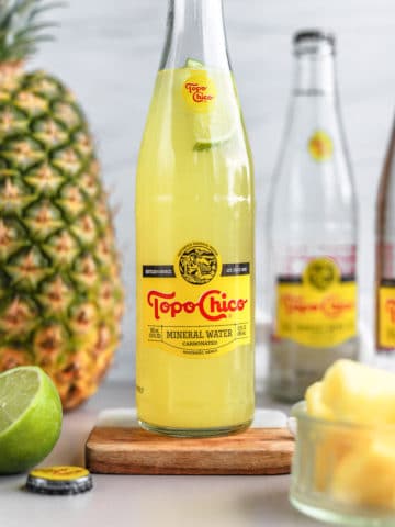 Pineapple ranch water is the easiest yet most delicious twist to the traditional ranch water cocktail recipe. This pineapple tequila cocktail is simple and delicious and the perfect summer drink recipe. ⅗⅗