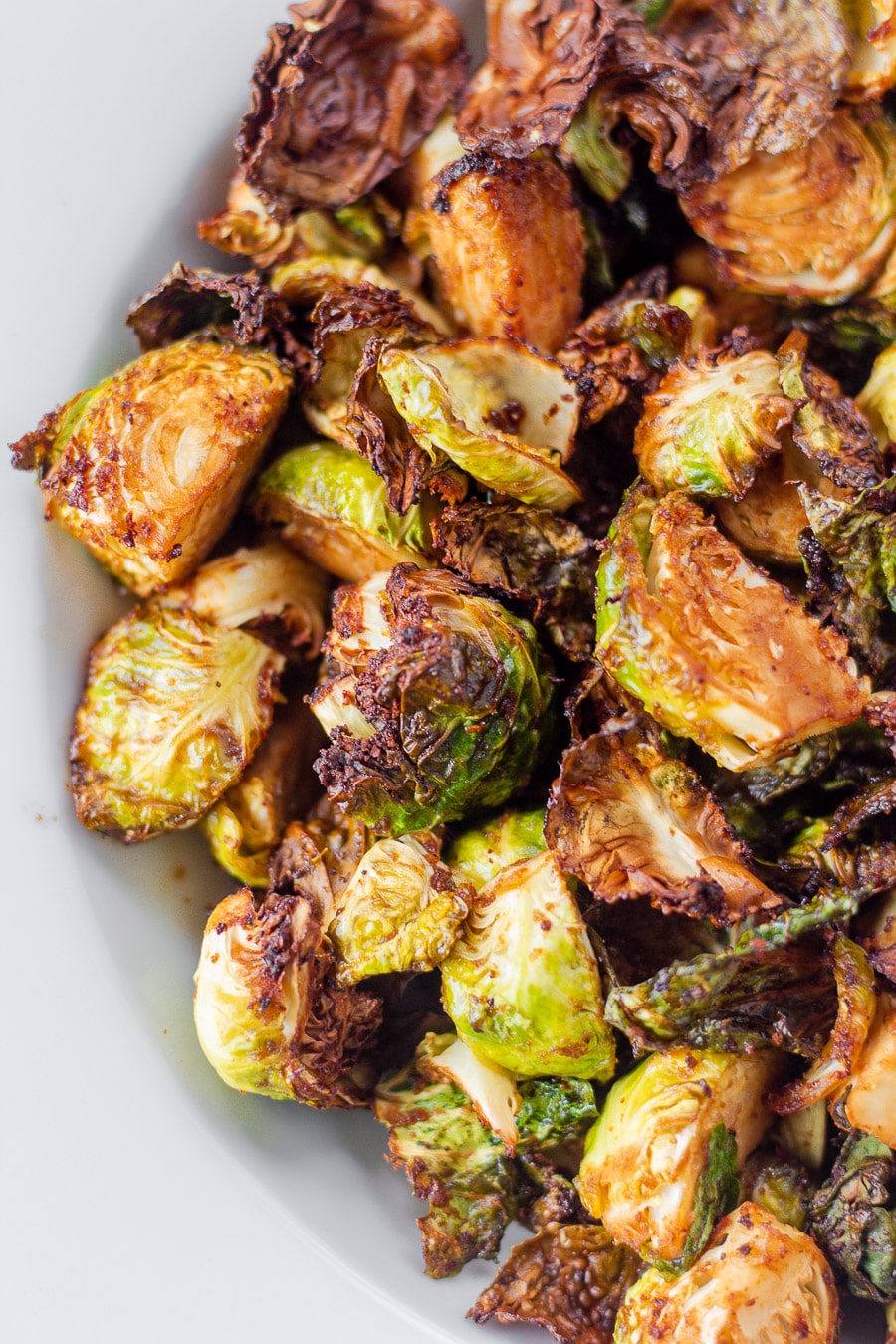 Easy Roasted Honey Sriracha Brussels Sprouts - Bits And Bites