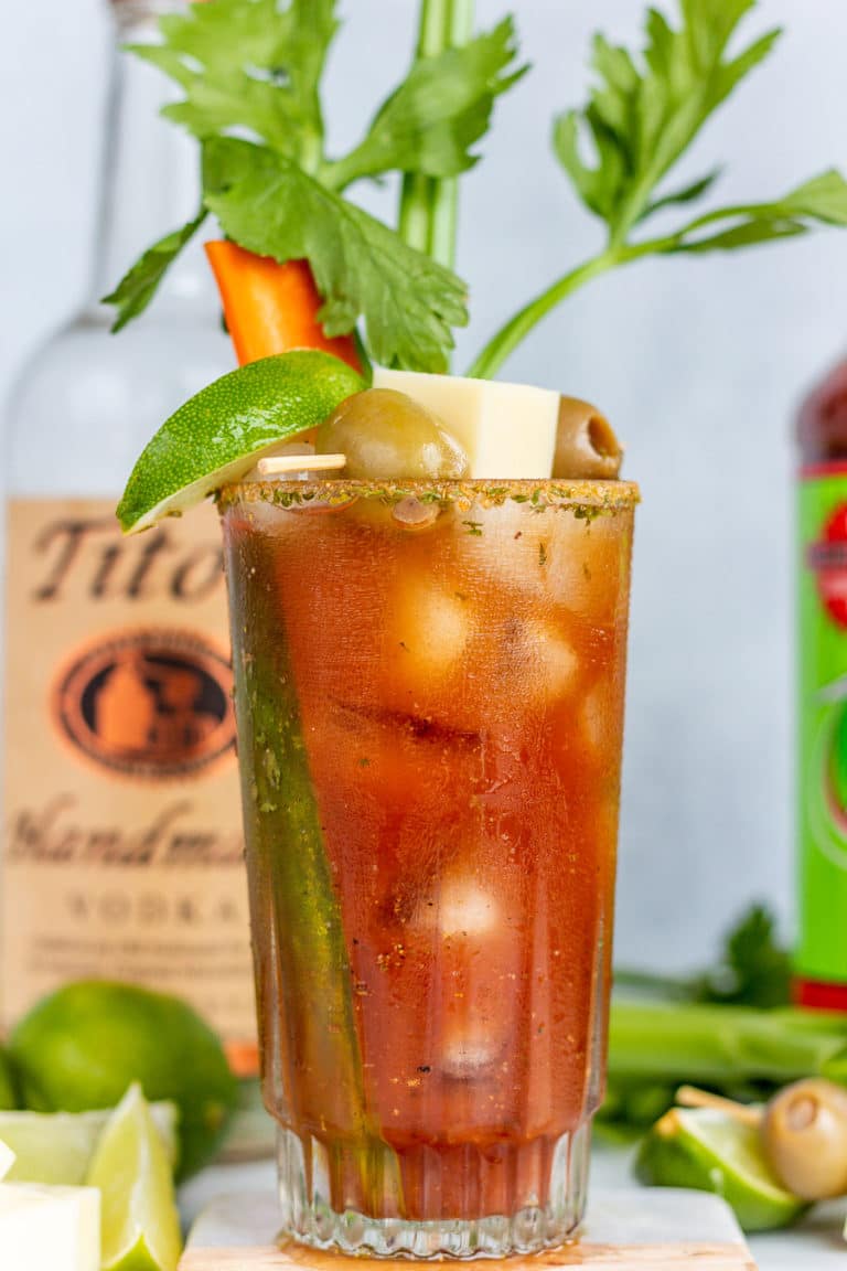 I love a good Bloody Mary recipe! My favorite is this Bloody Mary with pickle juice. It's the perfect recipe, and I always make my Bloody Mary with Zing Zang mix, but you can use your favorite!