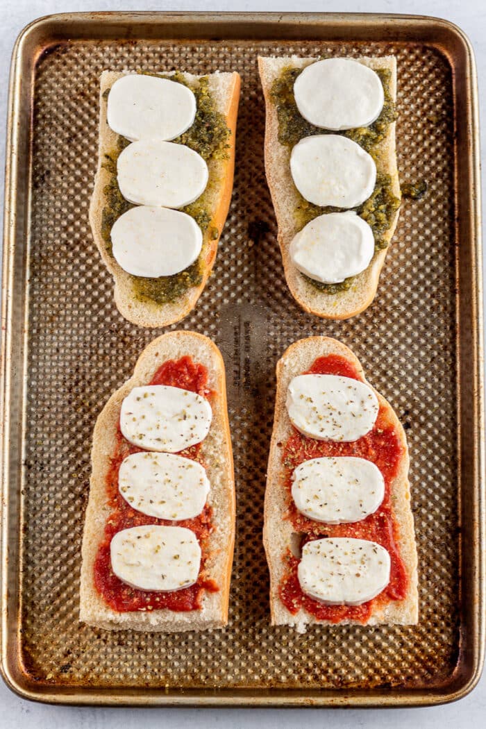 French bread pizza in the air fryer is such a great air fryer pizza recipe. It's so easy to make and perfect for an easy weeknight dinner or appetizer for a crowd.
