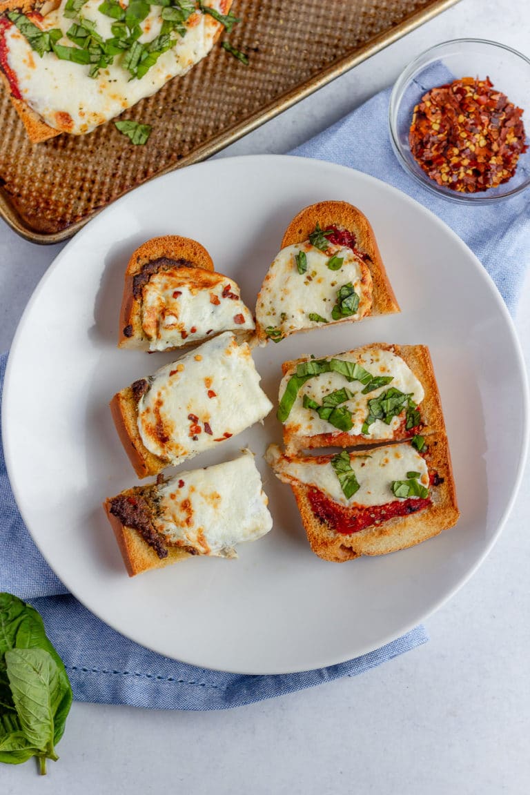 French bread pizza in the air fryer is such a great air fryer pizza recipe. It's so easy to make and perfect for an easy weeknight dinner or appetizer for a crowd.