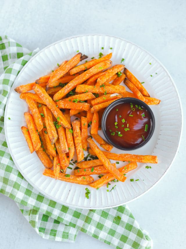 How to Cook Sweet Potato Fries in the Air Fryer bits and bites