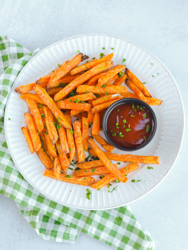 How to Cook Sweet Potato Fries in the Air Fryer bits and bites