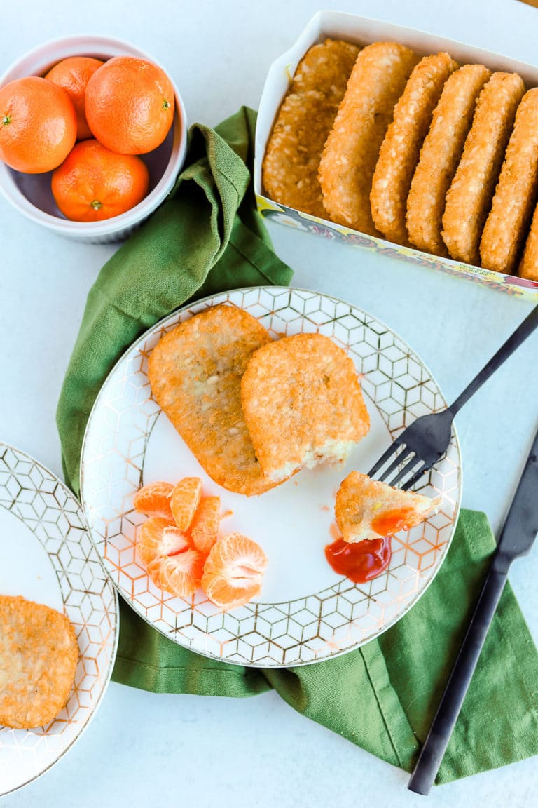 frozen hash browns in the air fryer is the best way to cook frozen hash brown patties!