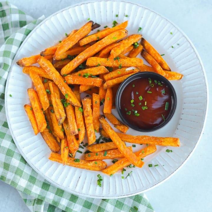 How to Cook Frozen Sweet Potato Fries in the Air Fryer bits and bites