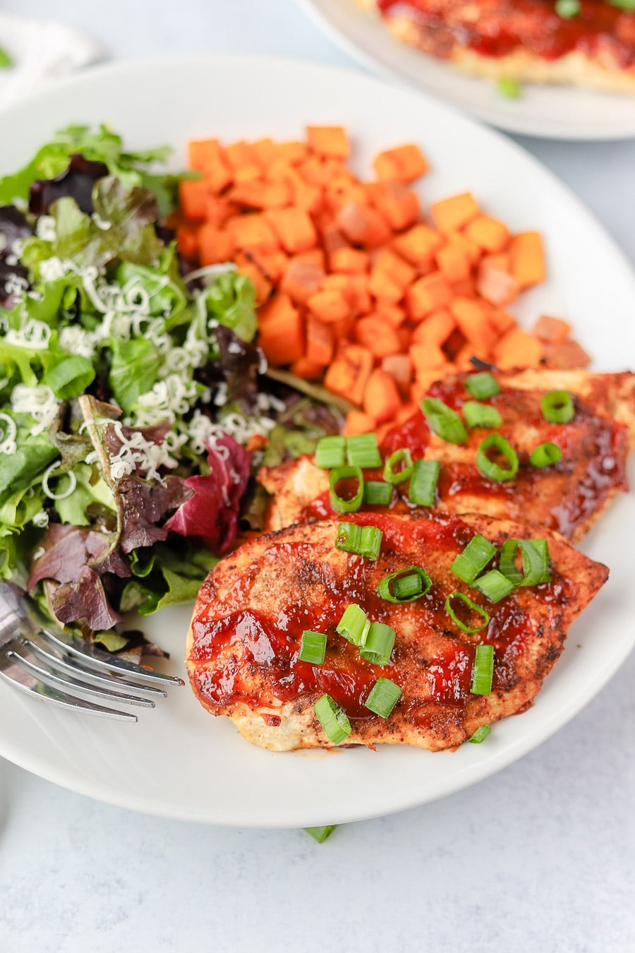 Air Fryer BBQ Chicken Breasts - bits and bites