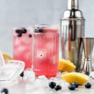 This blueberry vodka lemonade cocktail is such a refreshing summer vodka drink! Plus, it's super easy to make as a batch vodka cocktail.