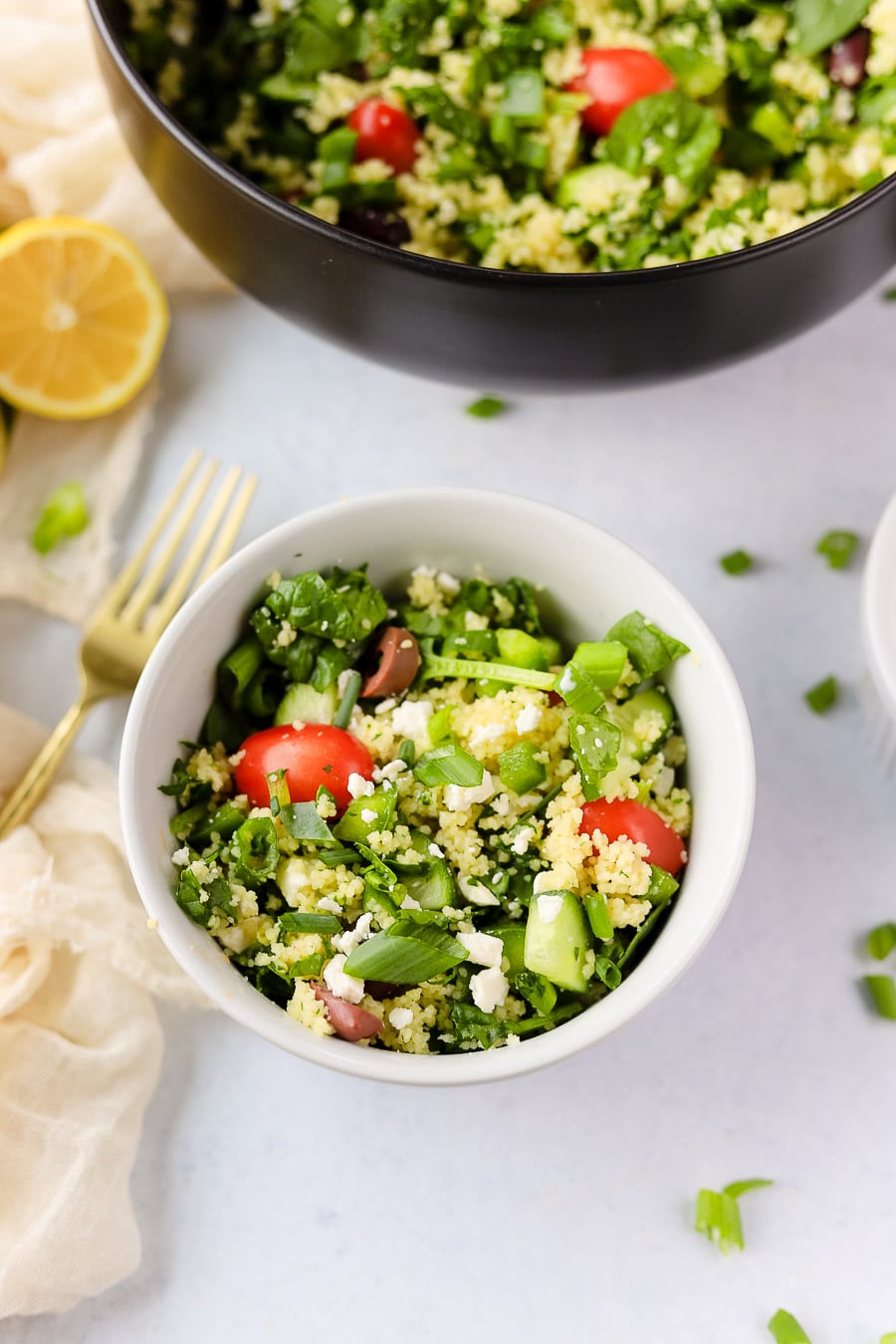 Refreshing Greek Salad with Couscous - bits and bites