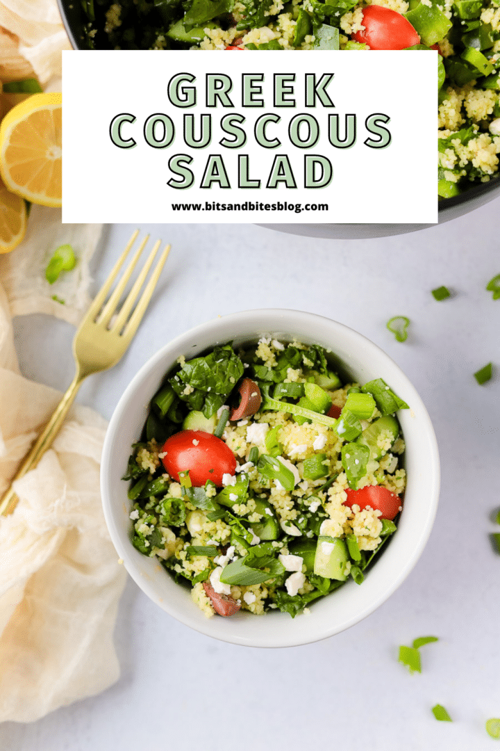 Refreshing Greek Salad with Couscous - bits and bites