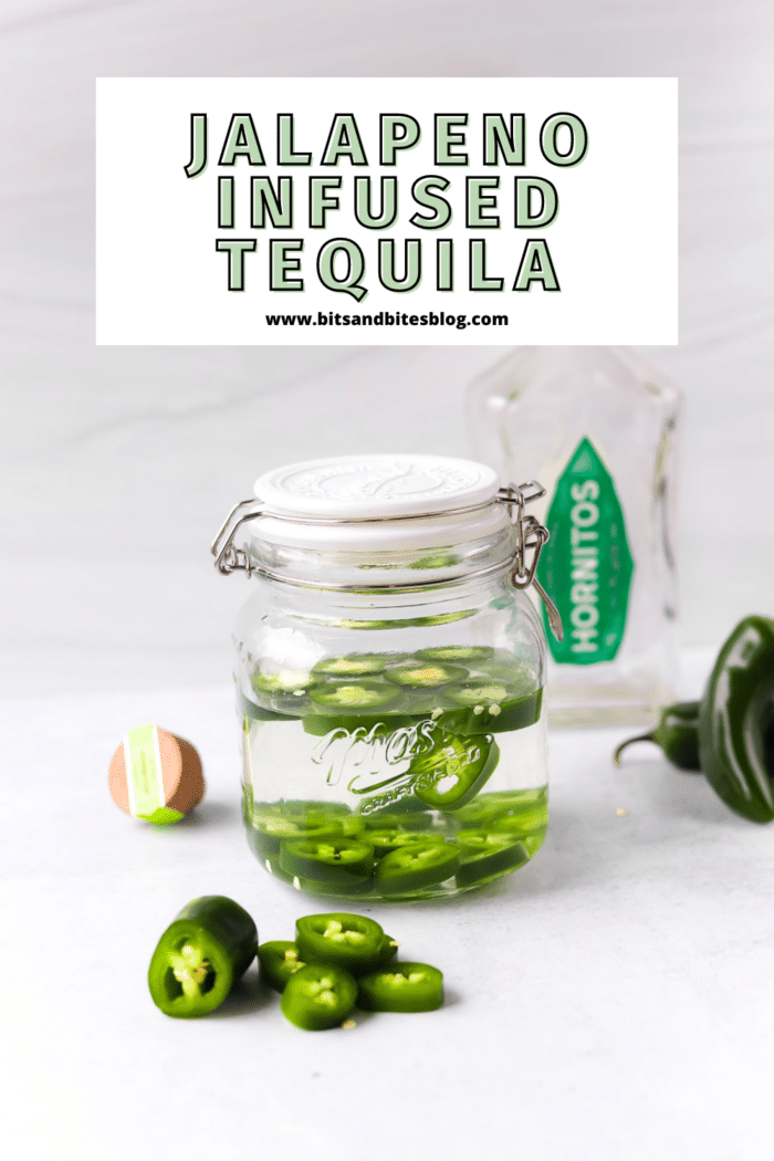 Jalapeno-infused tequila is so easy to make homemade! It's simple and makes some of the best spicy margaritas.