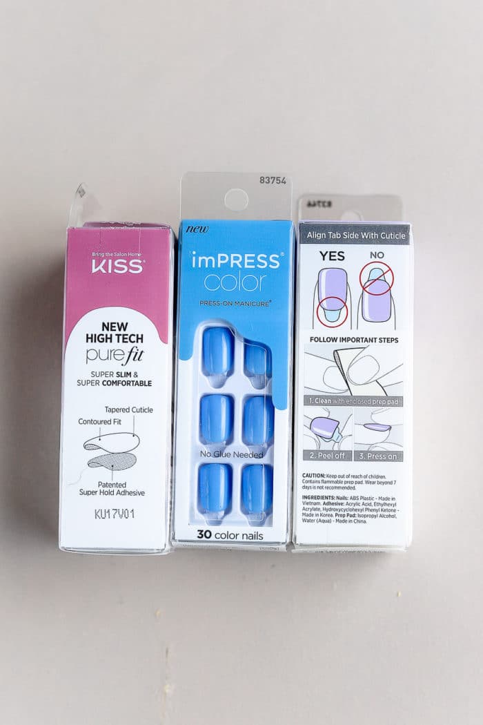 If you follow me on Instagram or TikTok you know I am obsessed with Kiss imPRESS nails, they are truly the best at-home gel manicure. Plus, they are so affordable!