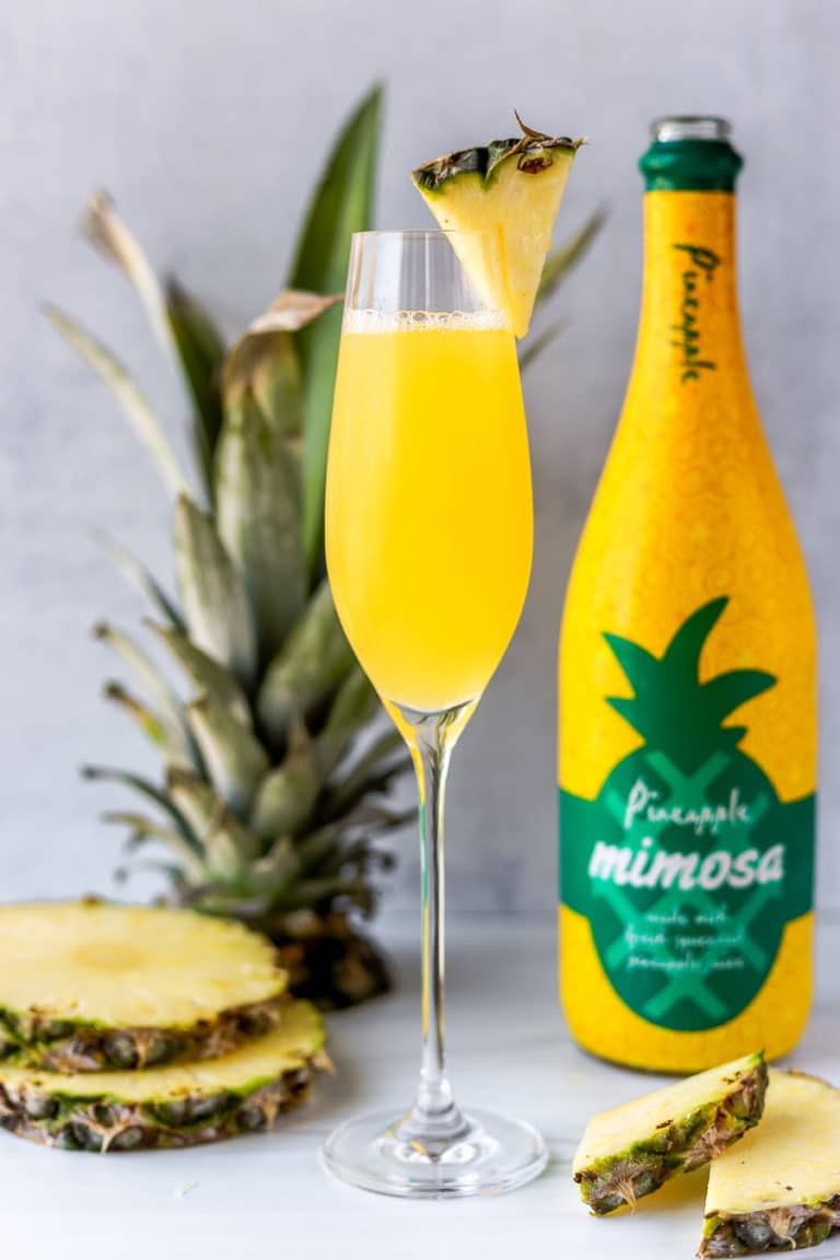 aldi pineapple mimosa is back for the summer! It's only $9 and such a great ALDI find.