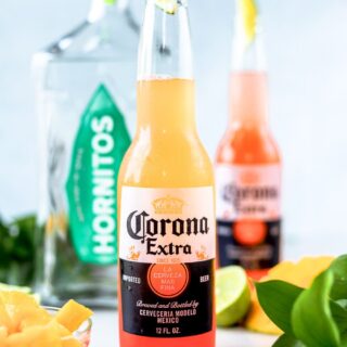 The Corona Sunrise was a huge hit on TikTok around Spring 2021. I'm revisiting this viral TikTok cocktail recipe for the upcoming summer season, it's such a perfect summer drink!