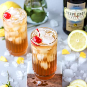 The John Daly cocktail is the drink of the summer, and when you make it with Deep Eddy's Sweet Tea Vodka, it's a super simple 2-ingredient cocktail. It's the perfect poolside refresher or drink to make while you're soaking n the sun on a boat or at a beach.