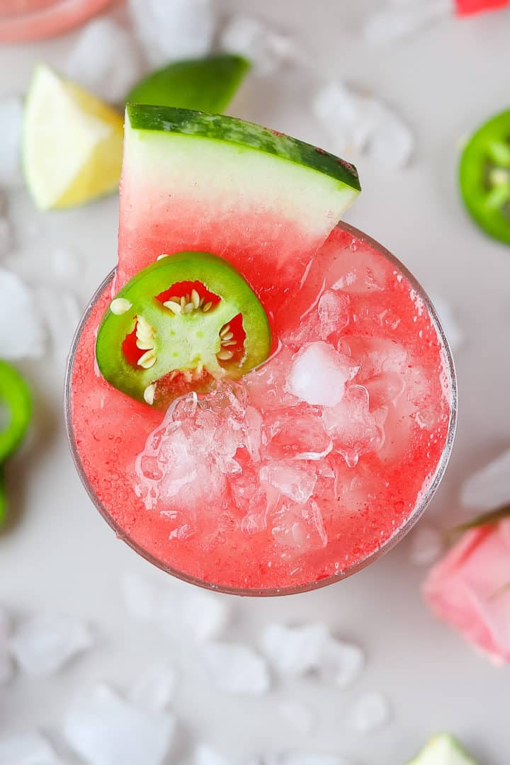 Spicy Rosé Margarita bits and bites