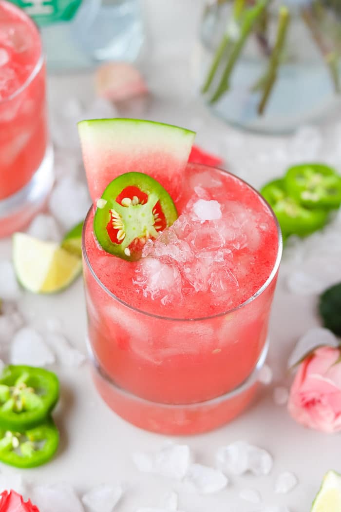 If your TikTok FYP is like mine, you've seen the spicy rosé trend going around. However, we are going to upgrade it a bit to make this spicy rosé margarita. It is such a refreshing rosé wine cocktail!