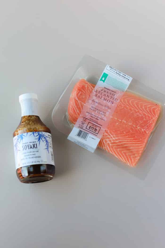 When I say this is a simple salmon recipe, this is a SIMPLE salmon recipe. Here's everything you'll need.