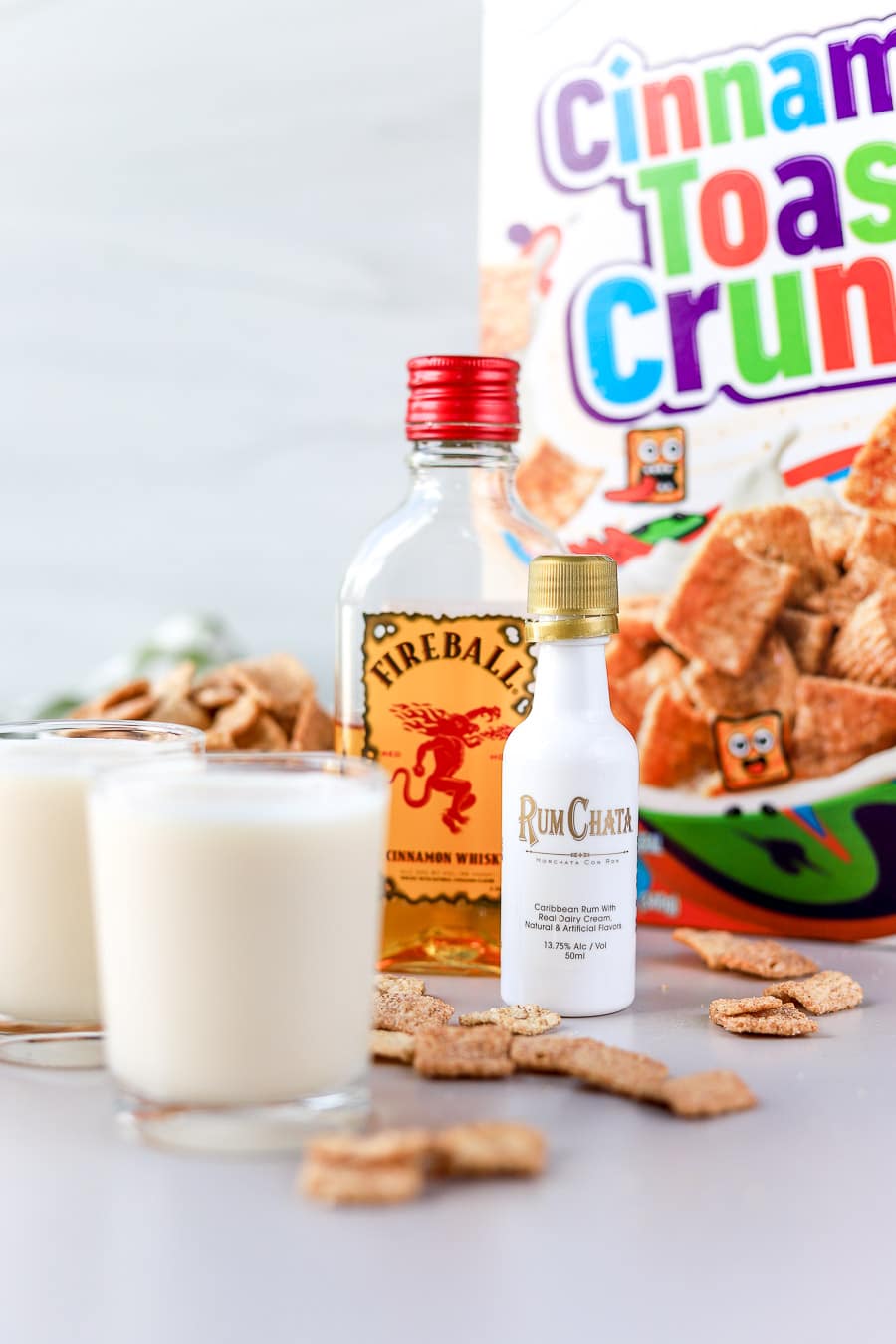 Cinnamon Toast Crunch Shot RumChata And Fireball Bits And Bites