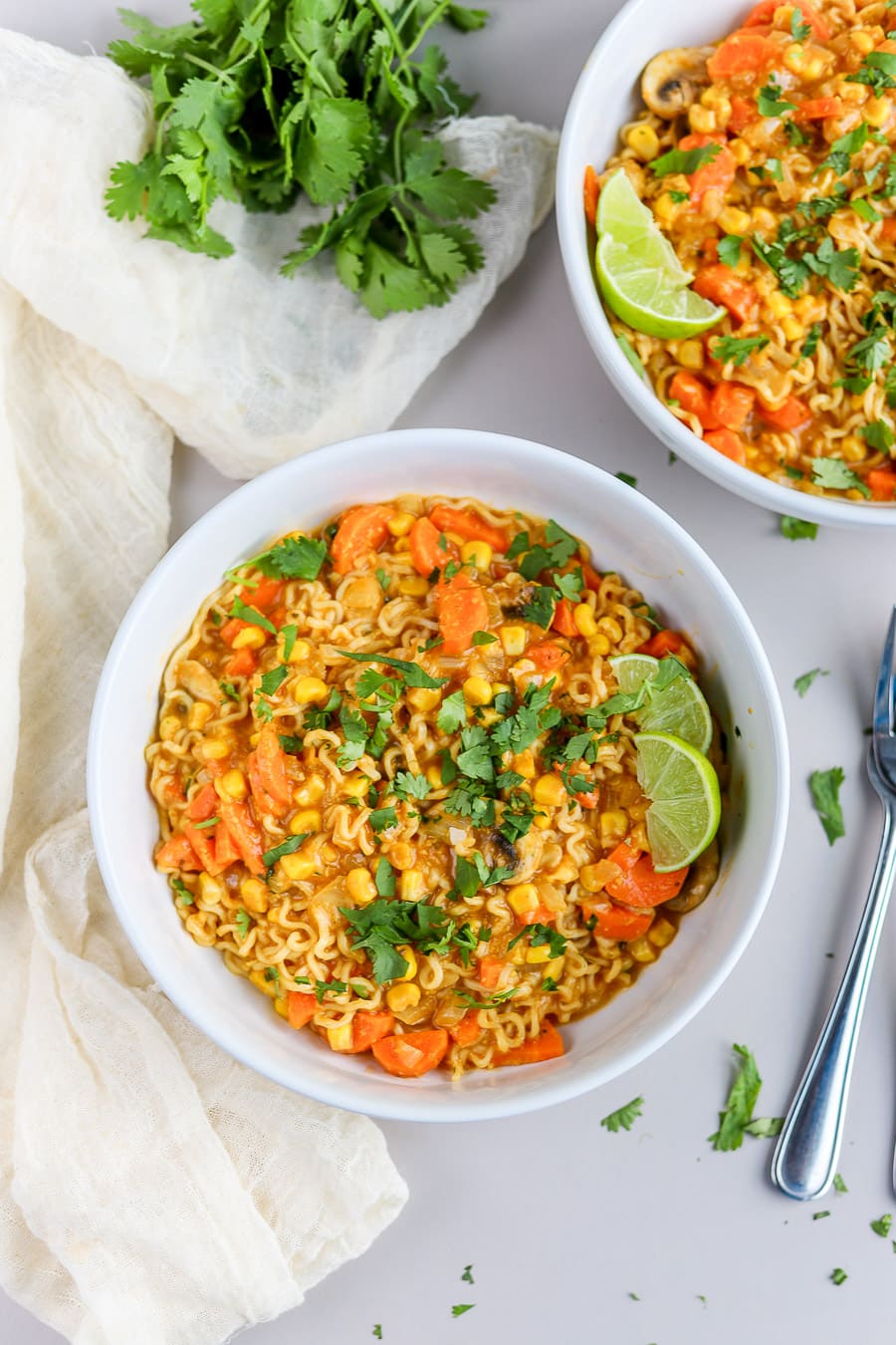 Instant Noodle Curry Ramen - Bits And Bites