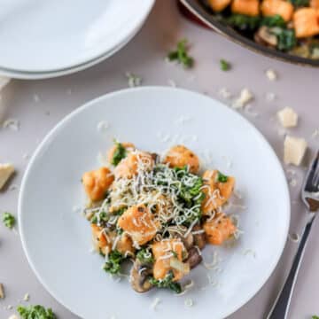 Trader Joe's sweet potato gnocchi are one of my favorite Trader Joe's frozen finds. They are so delicious, the sage butter sauce is amazing. I'm going to show you how I make these gnocchis into an easy weeknight dinner.