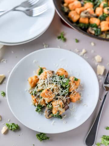 Trader Joe's sweet potato gnocchi are one of my favorite Trader Joe's frozen finds. They are so delicious, the sage butter sauce is amazing. I'm going to show you how I make these gnocchis into an easy weeknight dinner.