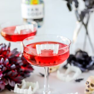 If you're looking for a fun Halloween martini recipe, this Vampire's Kiss cocktail is so cute and delicious! It's simple to make and perfectly sweet and tart.