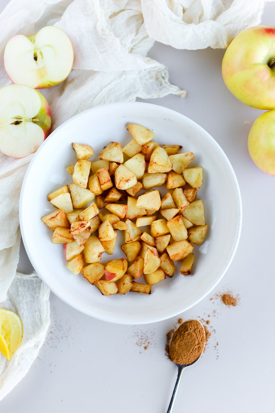 Air Fryer Apples and Brown Sugar bits and bites