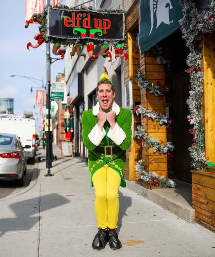 wrigleyville holiday bars 2023 - elf'd up.