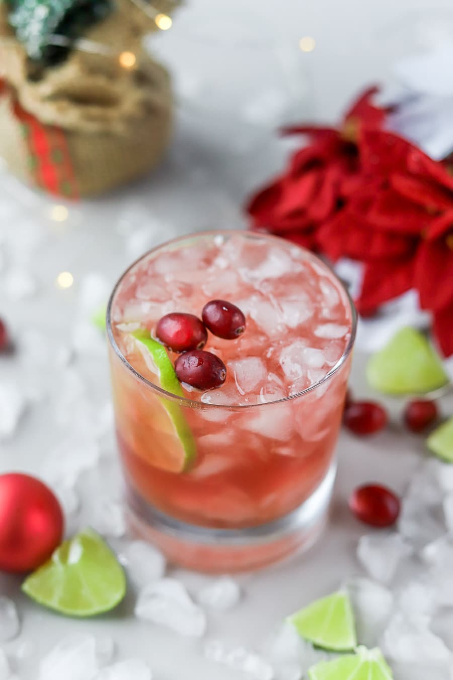 Mistletoe Margarita On The Rocks - Bits And Bites