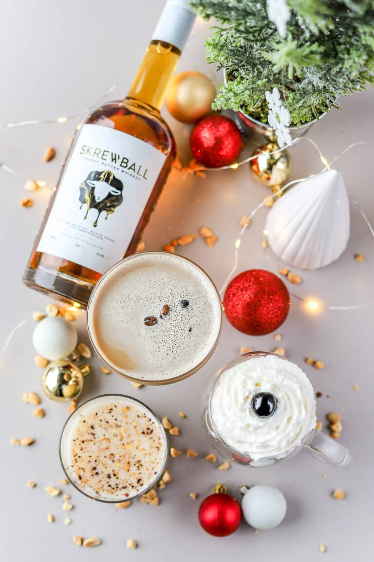 Is it truly the holidays without some nuts? No, we’re not talking about that family member. We’re talking about 3 holiday cocktails to make with Skrewball. These are so simple and perfect for any party.