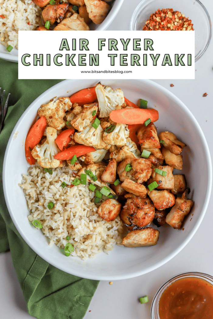 This air fryer chicken teriyaki recipe is so flavorful and delicious! With a few simple ingredients, you'll love this easy dinner recipe. Let's make it.