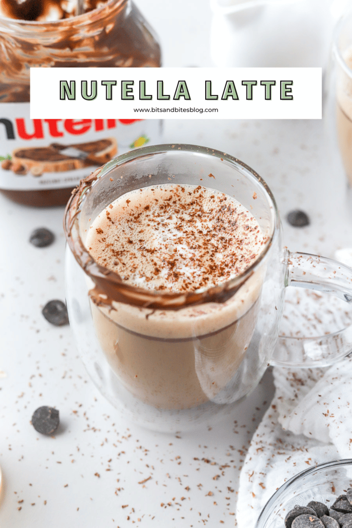 This Nutella latte recipe is so rich, creamy, and delicious. With 3 simple ingredients, your typical coffee is completely elevated. Let's make it!