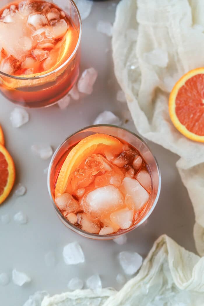 This Aperol Negroni is the perfect twist on the traditional Negroni recipe. If you don't like Campari bitters, but you want an easy cocktail recipe this is for you!