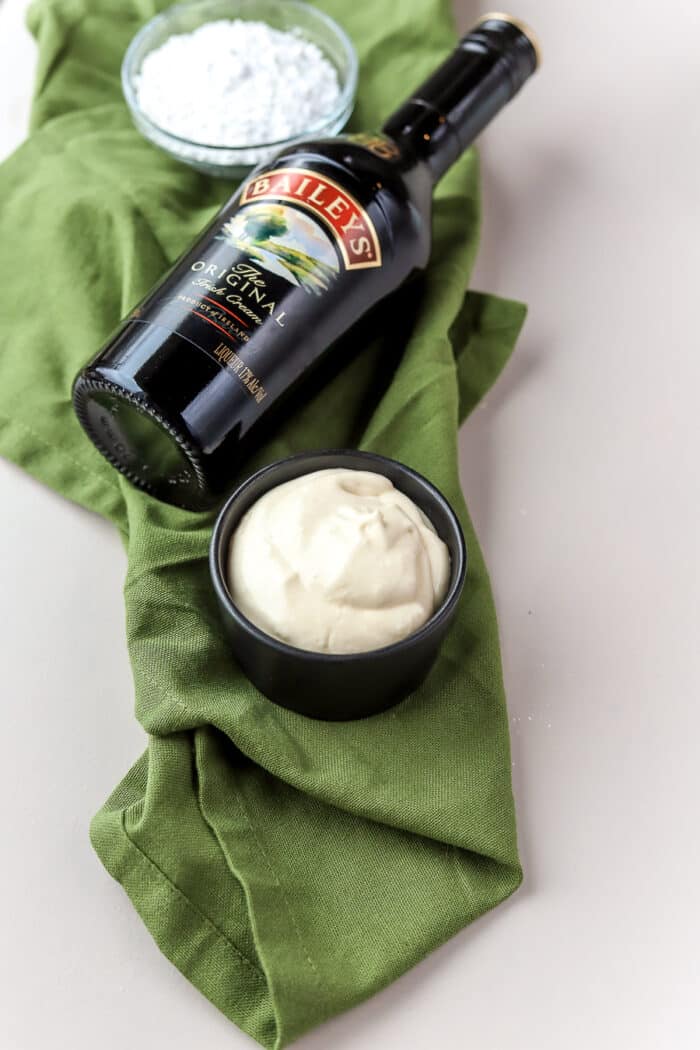 Bailey's whipped cream is so perfect for St. Patrick's Day. It's such an easy recipe and it goes with so much! Here's how to make it for all of your festivities.