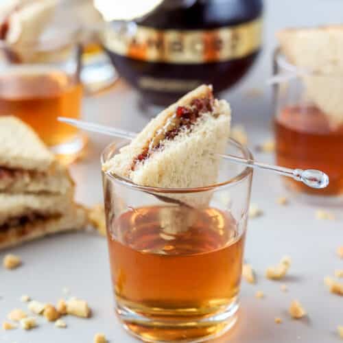 Peanut Butter and Jelly Shot bits and bites