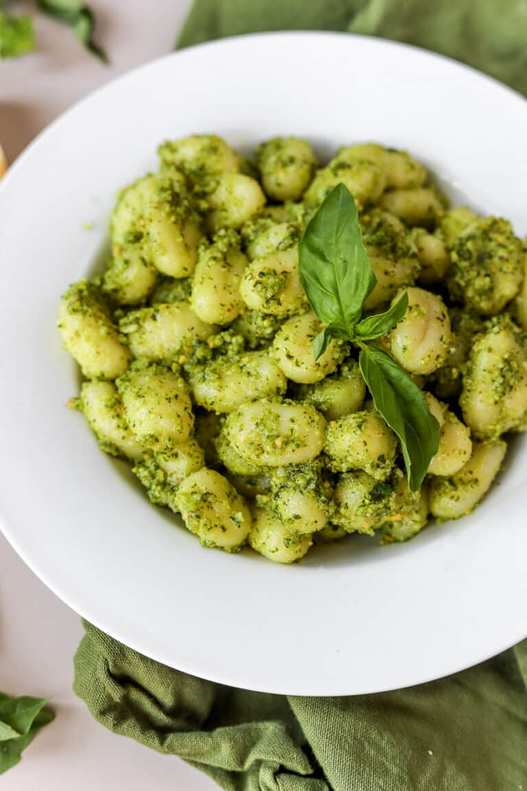Easy Pesto Gnocchi Recipe bits and bites